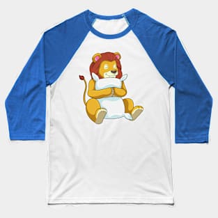 Lion at Sleeping with Pillow Baseball T-Shirt